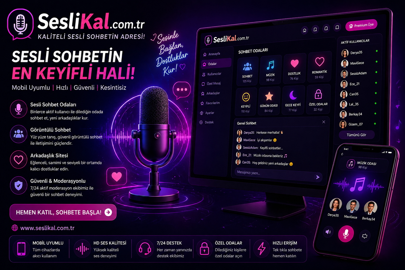 Sesli ve Kameralı Sohbet Sistemi