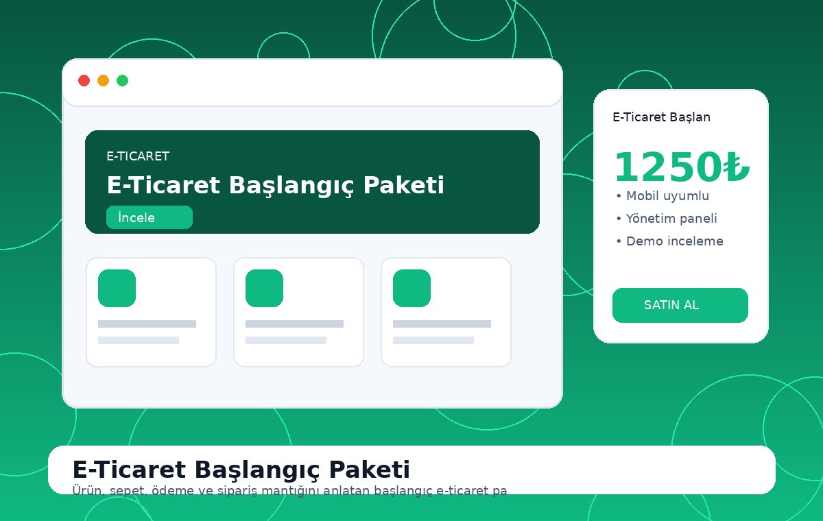 E-Ticaret Başlangıç Paketi