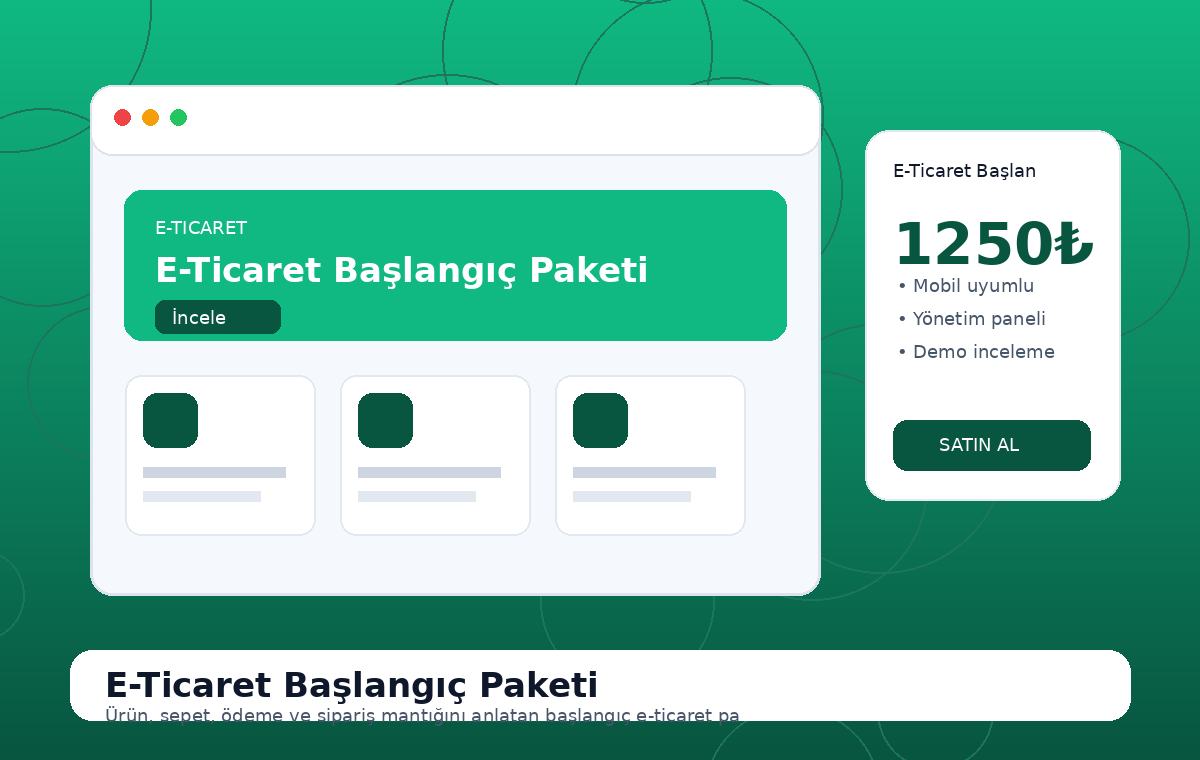 E-Ticaret Başlangıç Paketi