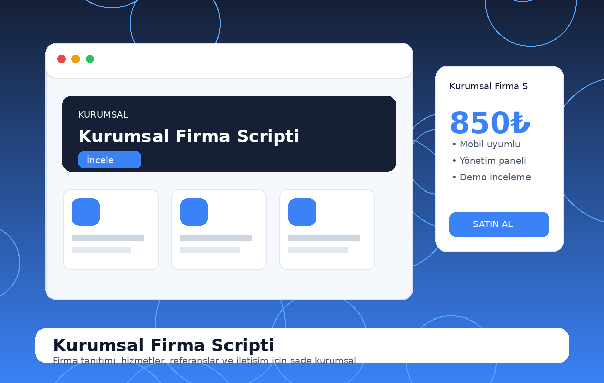 Kurumsal Firma Scripti