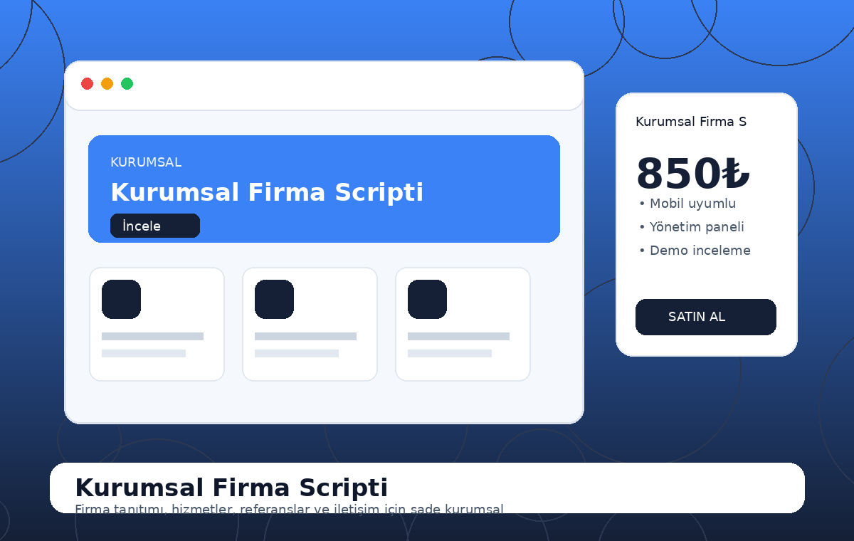 Kurumsal Firma Scripti