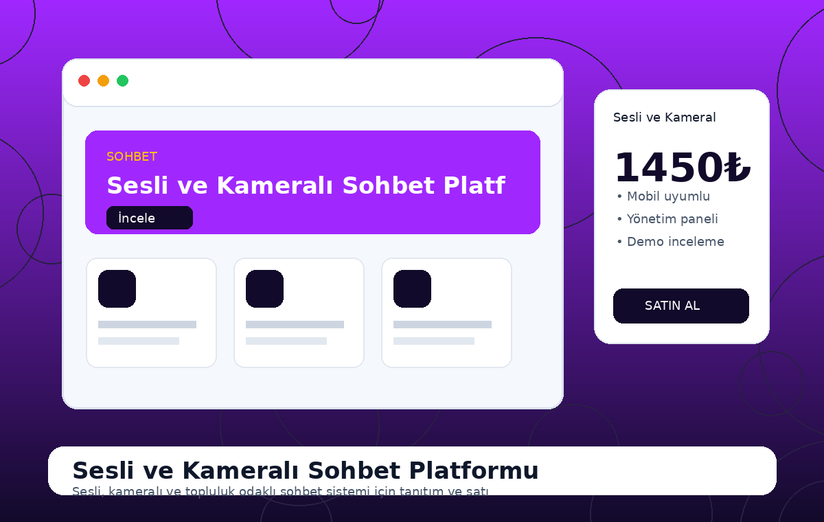 Sesli ve Kameralı Sohbet Platformu